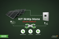 Kit fotovoltaic 3 kWp monofazat - Canadian Solar, Invertor 3kW, Structura K2