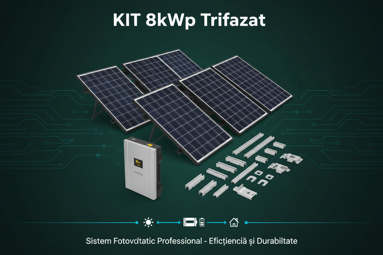 Kit fotovoltaic 8 kWp trifazat