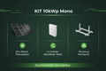 Kit fotovoltaic 10 kWp monofazat - Canadian Solar, Invertor 10kW, Structura K2