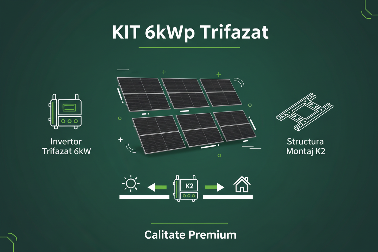 Kit fotovoltaic 6 kWp trifazat